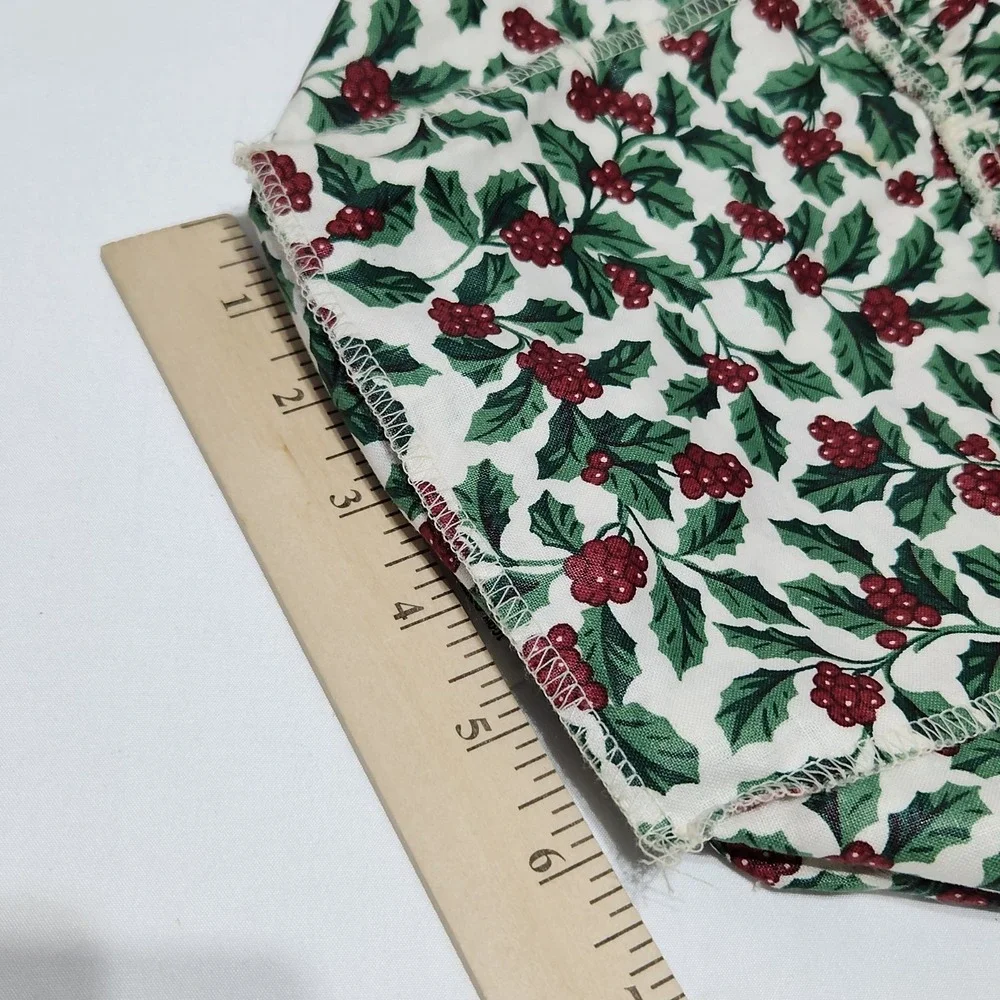 Longaberger American Holly Liner LOT of 2 Christmas‎ Holiday